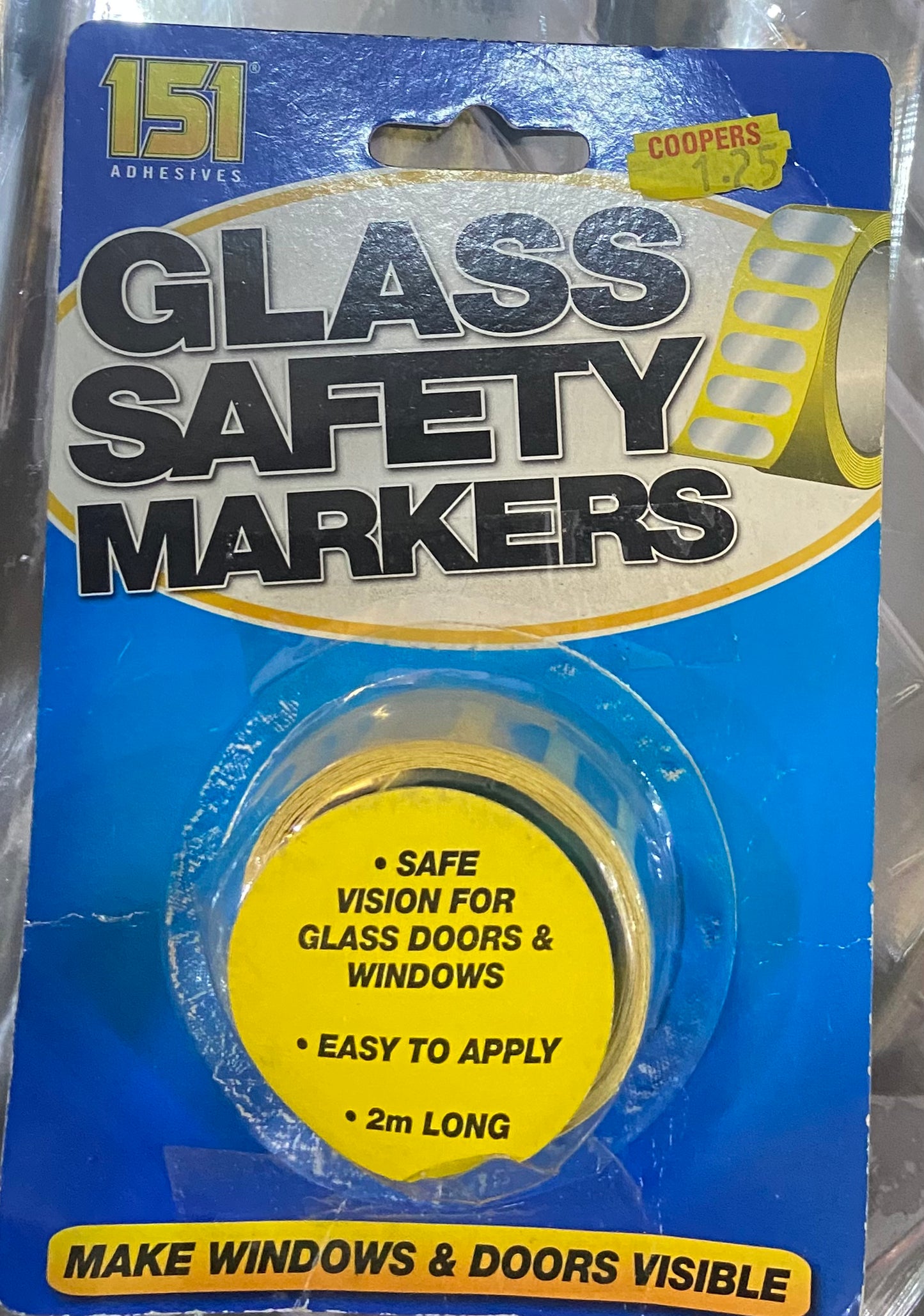 GLASS SAFETY MARKERS