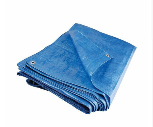 BÂCHE EN POLYÉTHYLÈNE HD STANDARD BLEUE 3,66 x 5,49 m