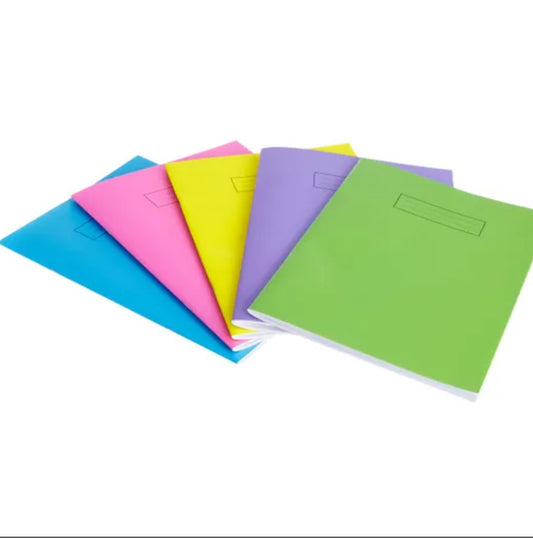 Silvine A4 Bright Exercise Book: Assorted