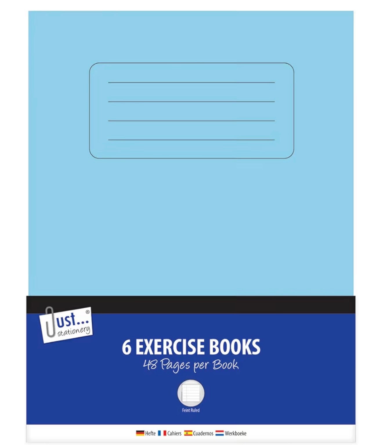 FEINT RULED 6 EXERCISE BOOKS