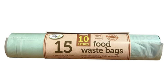 TIDYZ SACS POUBELLE COMPOSTABLES POUR DÉCHETS ALIMENTAIRES 10 L 15 unités