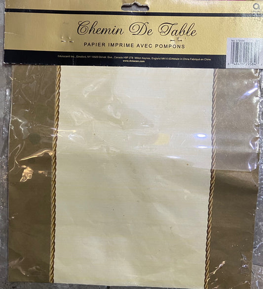 PRINTED PAPER WITH DECORATIVE TASSELS