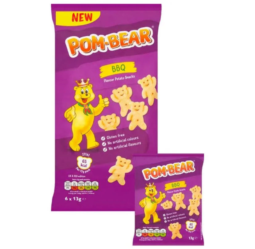 CRISP POM-BEAR BARBECUE 6 pièces