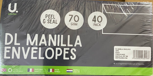 DL MANILLA ENVELOPES