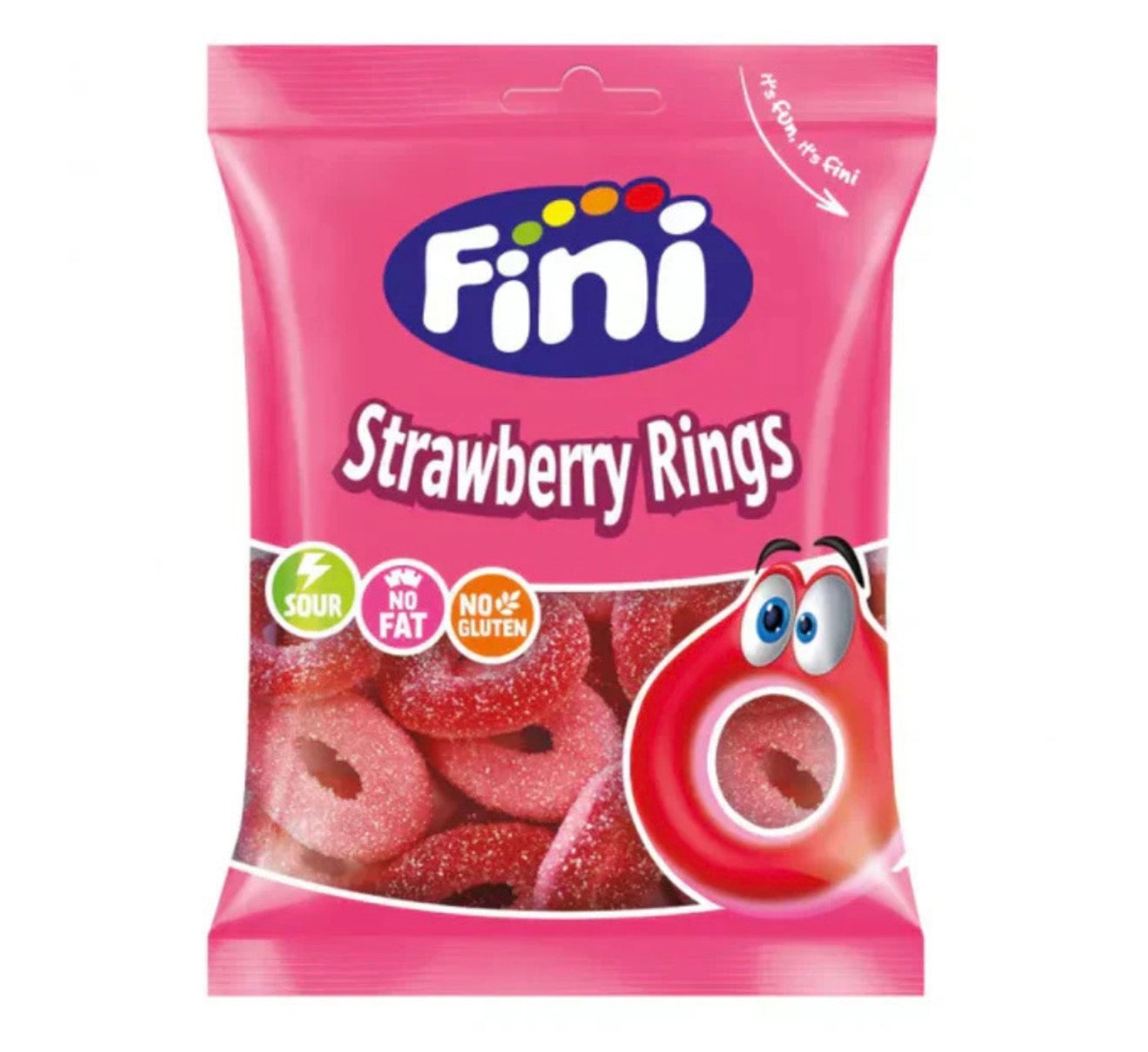 FINI STRAWBERRY RINGS 75g