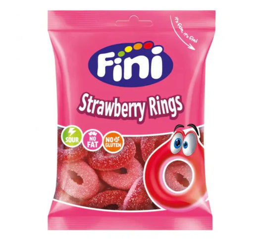FINI STRAWBERRY RINGS 75g