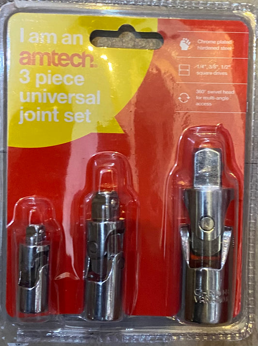 AMTECH 3 PIECE UNIVERSAL JOINT SET