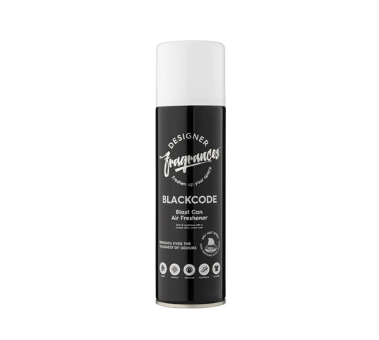 DESIGNER BLACKCODE BLAST CAN AIR FRESHENER 300ml