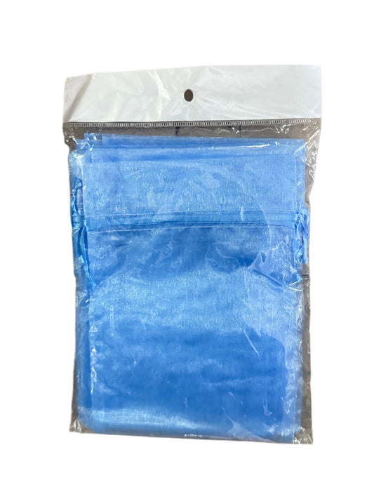 ORGANZA FAVOUR BAGS BLUE