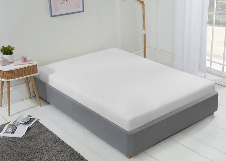DRAP HOUSSE LYLA DOUBLE BLANC 137x191cm
