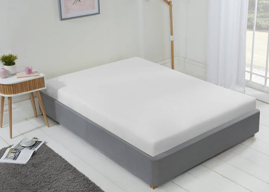 LYLA FITTED SHEET DOUBLE WHITE 137x191cm