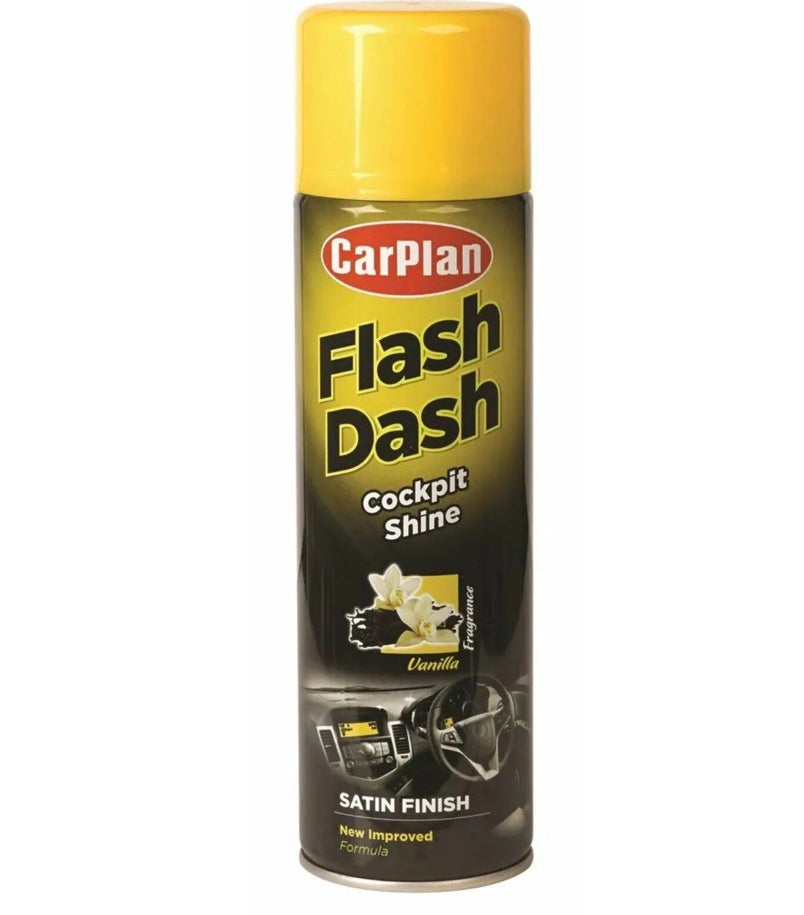 CARPLAN FLASH DASH COCKPIT SHINE SATIN FINISH VANILLA 500ml
