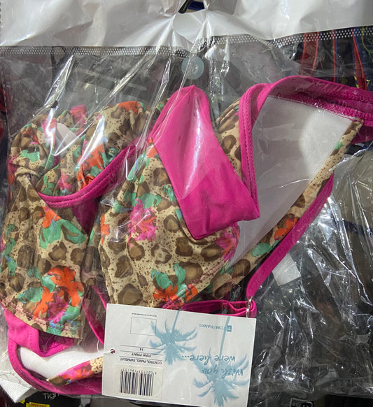 CONTROL PANEL SWIMSUIT PINK PRINT -14