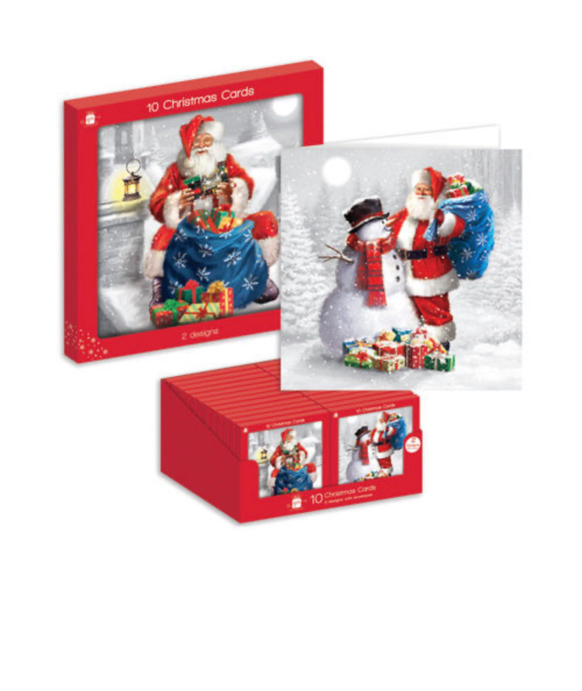 10 CHRISTMAS CARDS ASSORTED DESIGNS