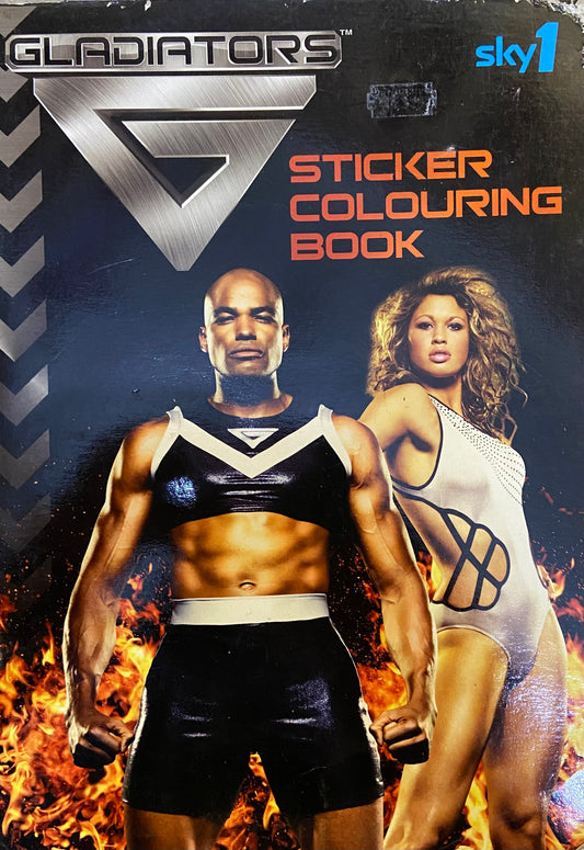 GLADIATORS STICKER COLOURING BOOK