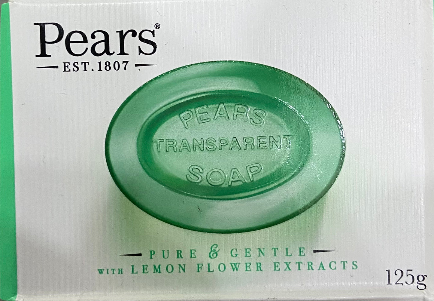 Savon Pears 125g Fleur de Citron Verte