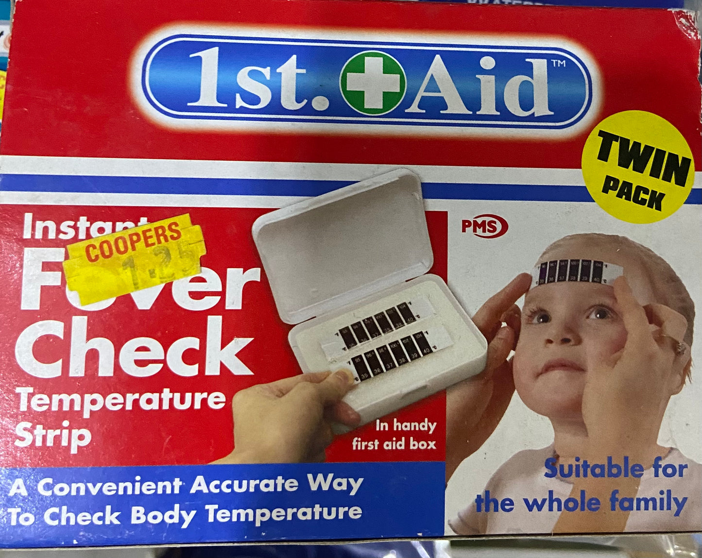 BANDELETTE TEST DE TEMPÉRATURE POUR CONTRÔLE INSTANTANÉ DE LA FIÈVRE