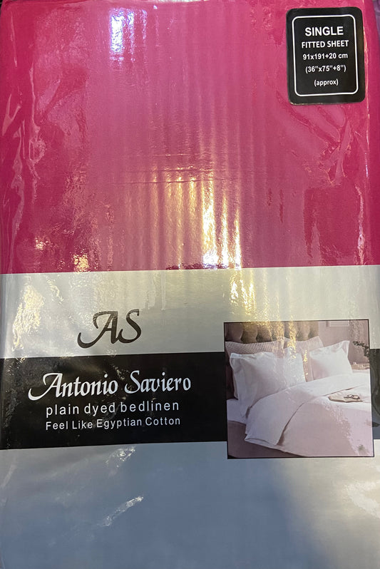 SINGLE FITTED SHEET ASSORTED COLOURS