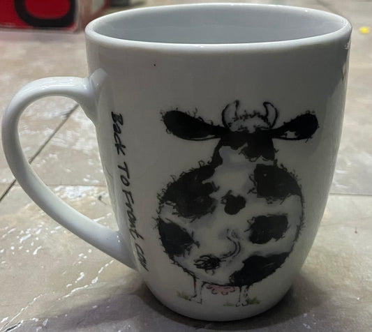Back to front cow MUG