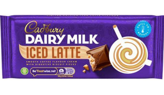 Tablette de chocolat Cadbury Dairy Milk Iced Latte Prix de vente conseillé 1,69 £ 122,5 g