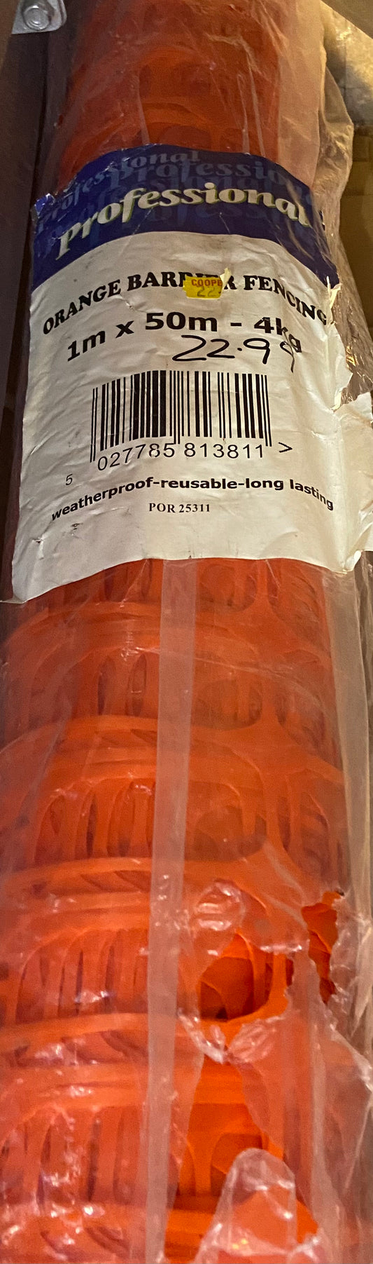 ORANGE BARRIER FENCING