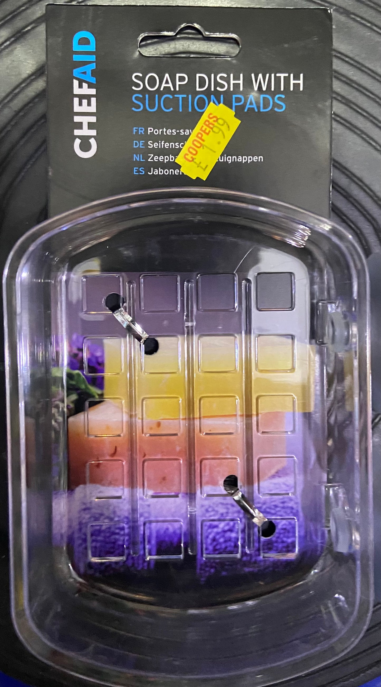 PORTE-SAVON CHEFAID AVEC VENTOUSES