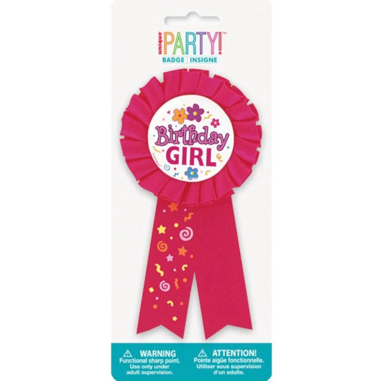 UNIQUE BIRTHDAY GIRL AWARD RIBBON