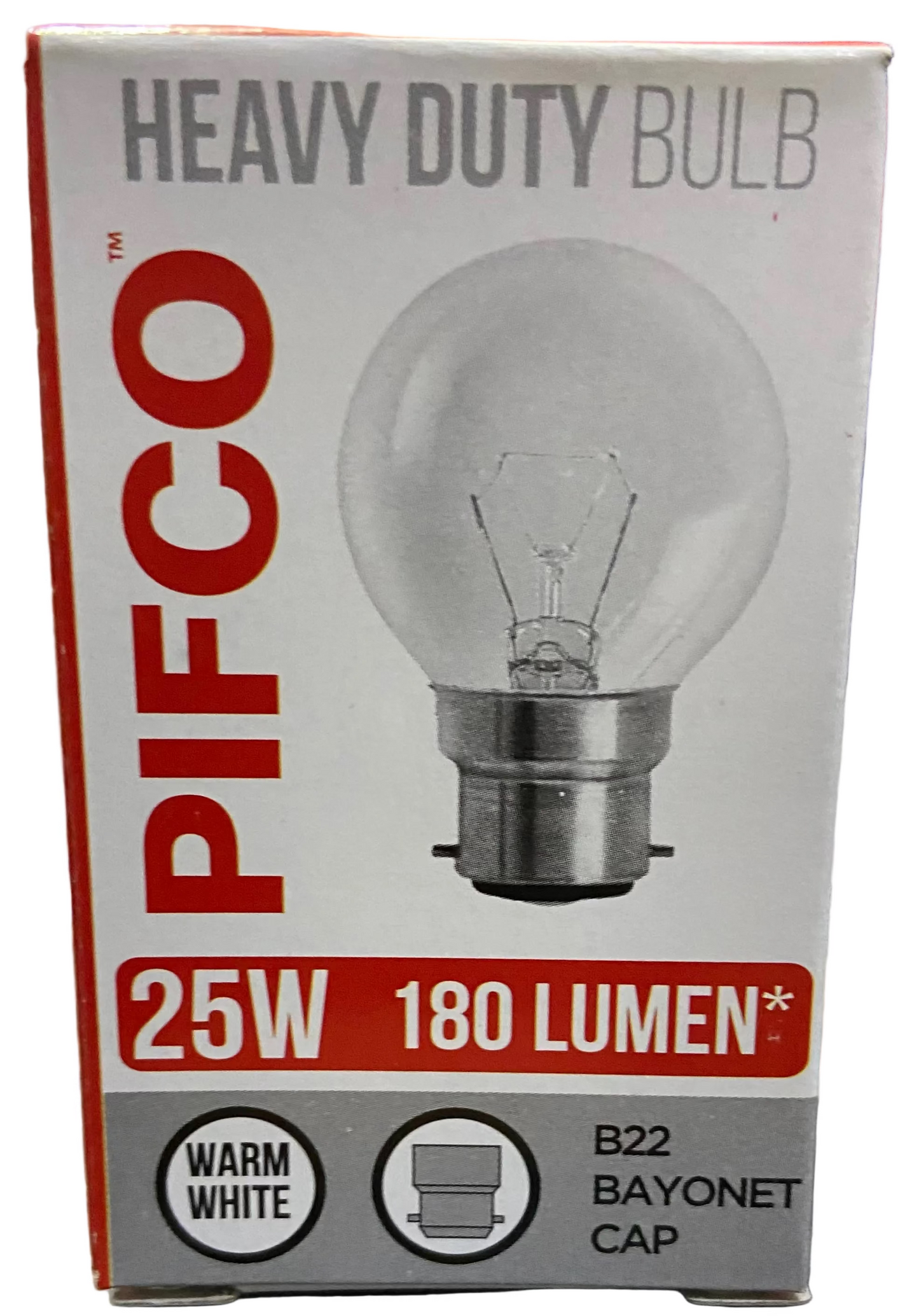 PIFCO B22 HEAVY DUTY BULB 25w