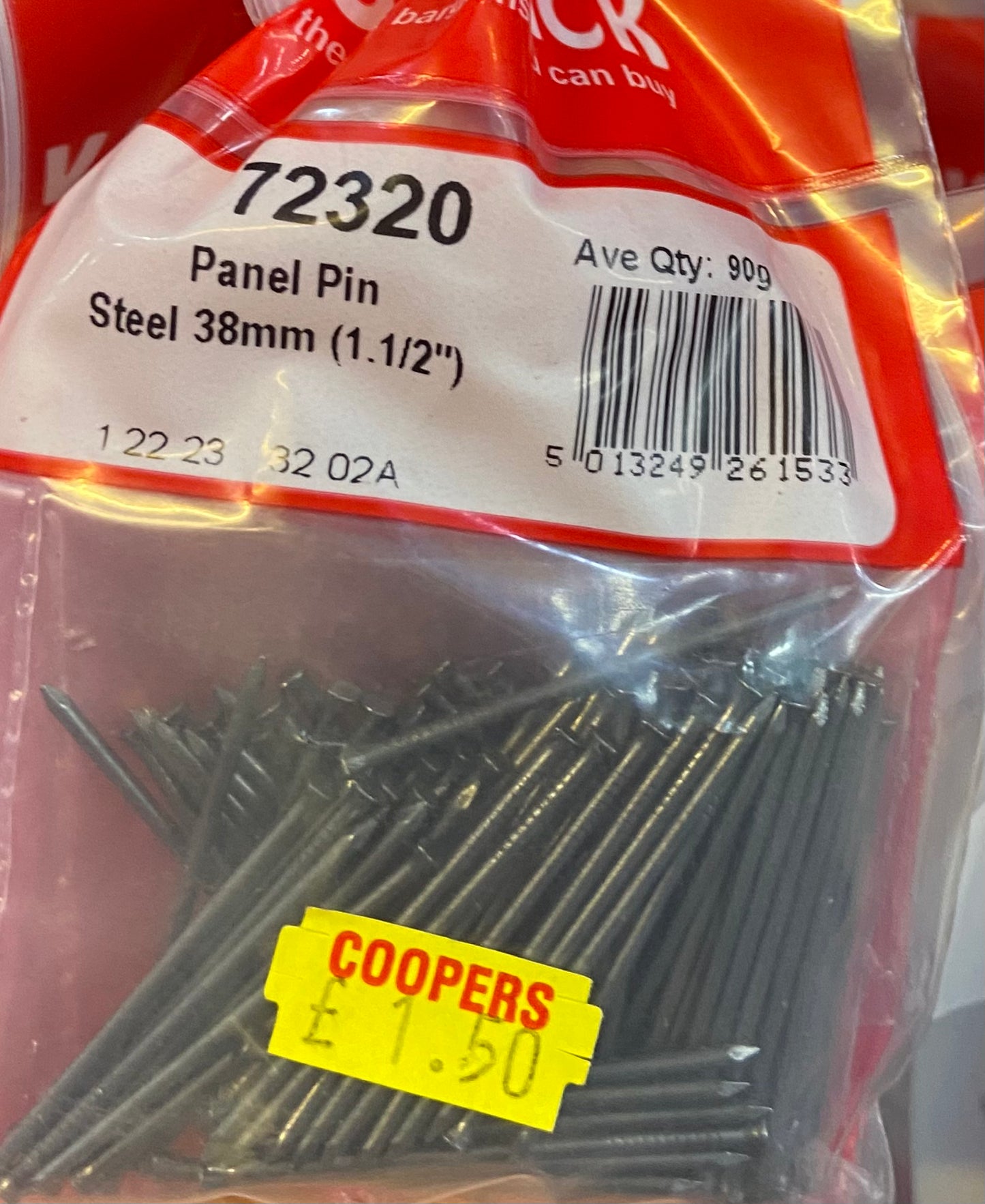 STARPACK PANEL PIN STEEL 38MM