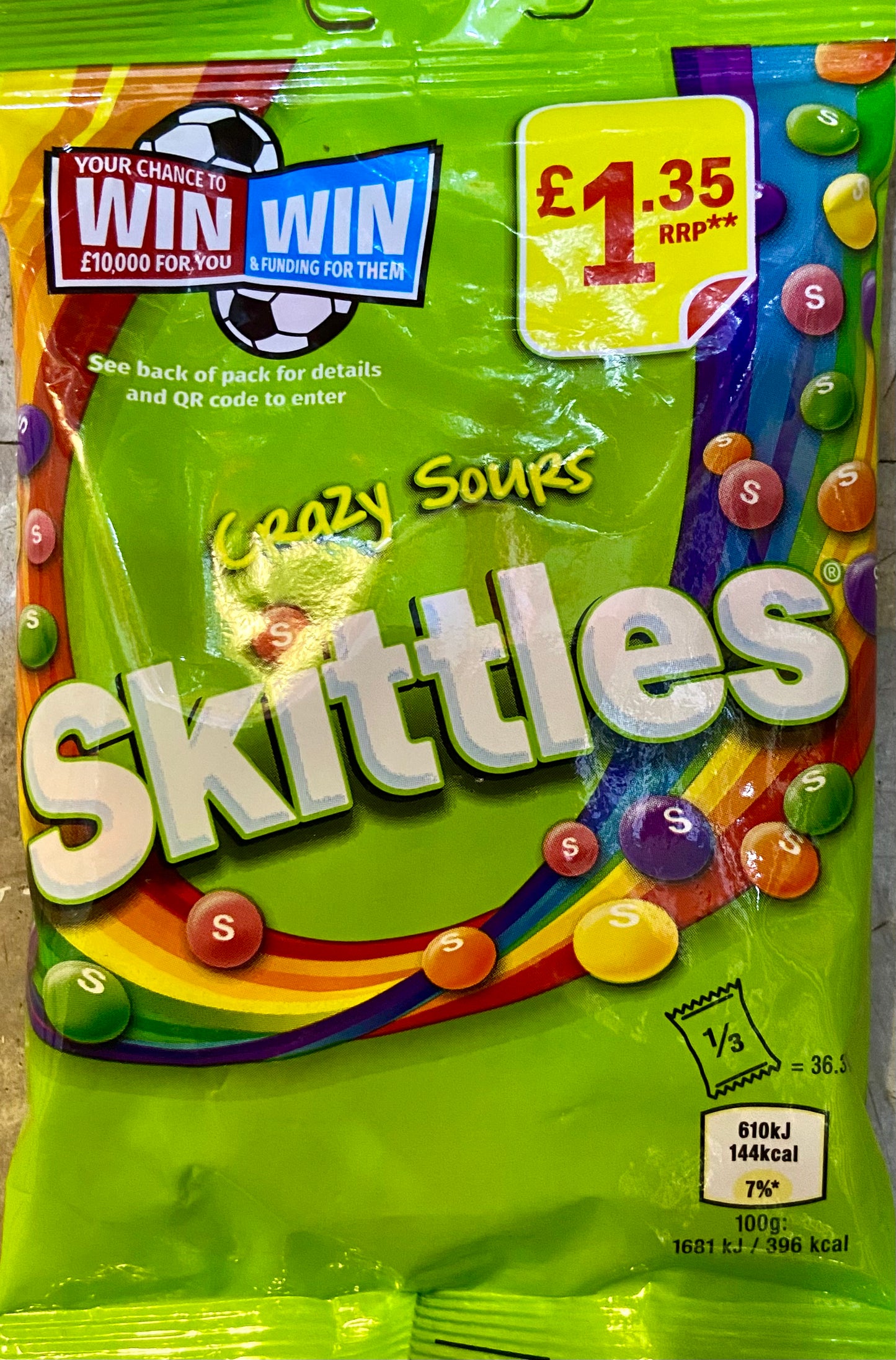 Skittles Crazy Sours Sweets Treat