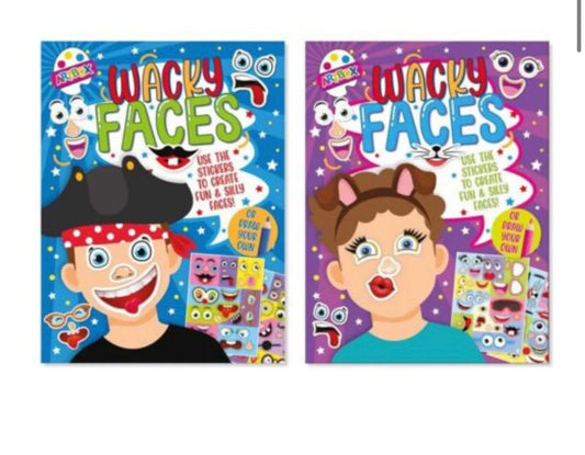 Wacky Faces Sticker Book