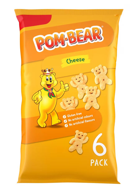 POM BEAR CHEESE 6pack CRISPS
