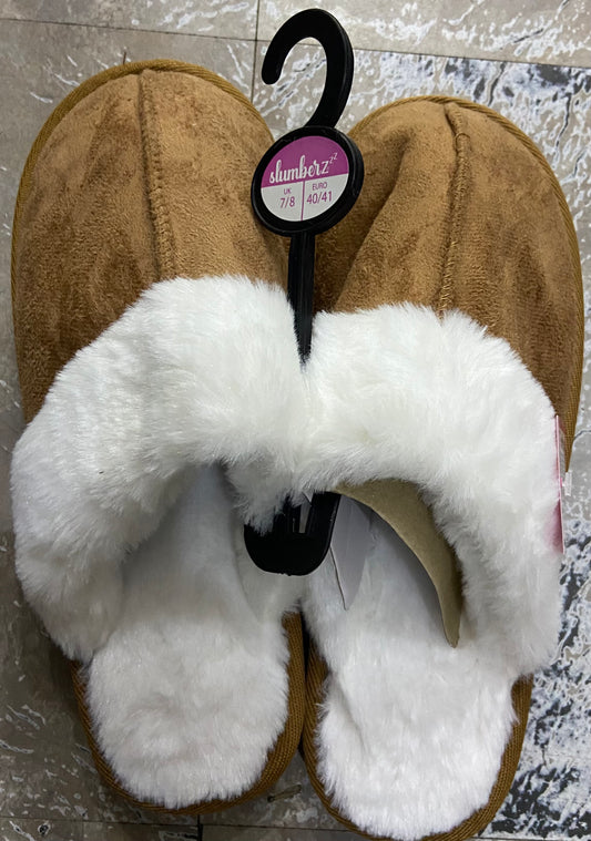 SLUMBERZ  7/8(UK) 40/41(EURO) LADIES SOFT SLIPPERS