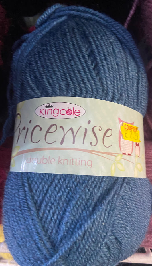 KING COLE PRICEWISE DENIM 100g WOOL