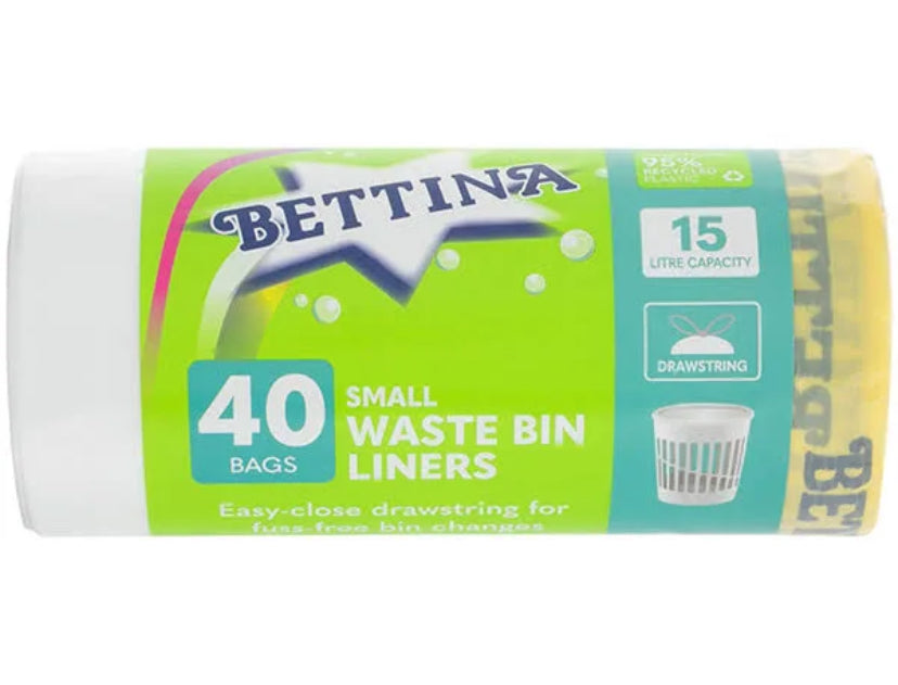 BETTINA 40 sacs POUBELLE PETIT FORMAT