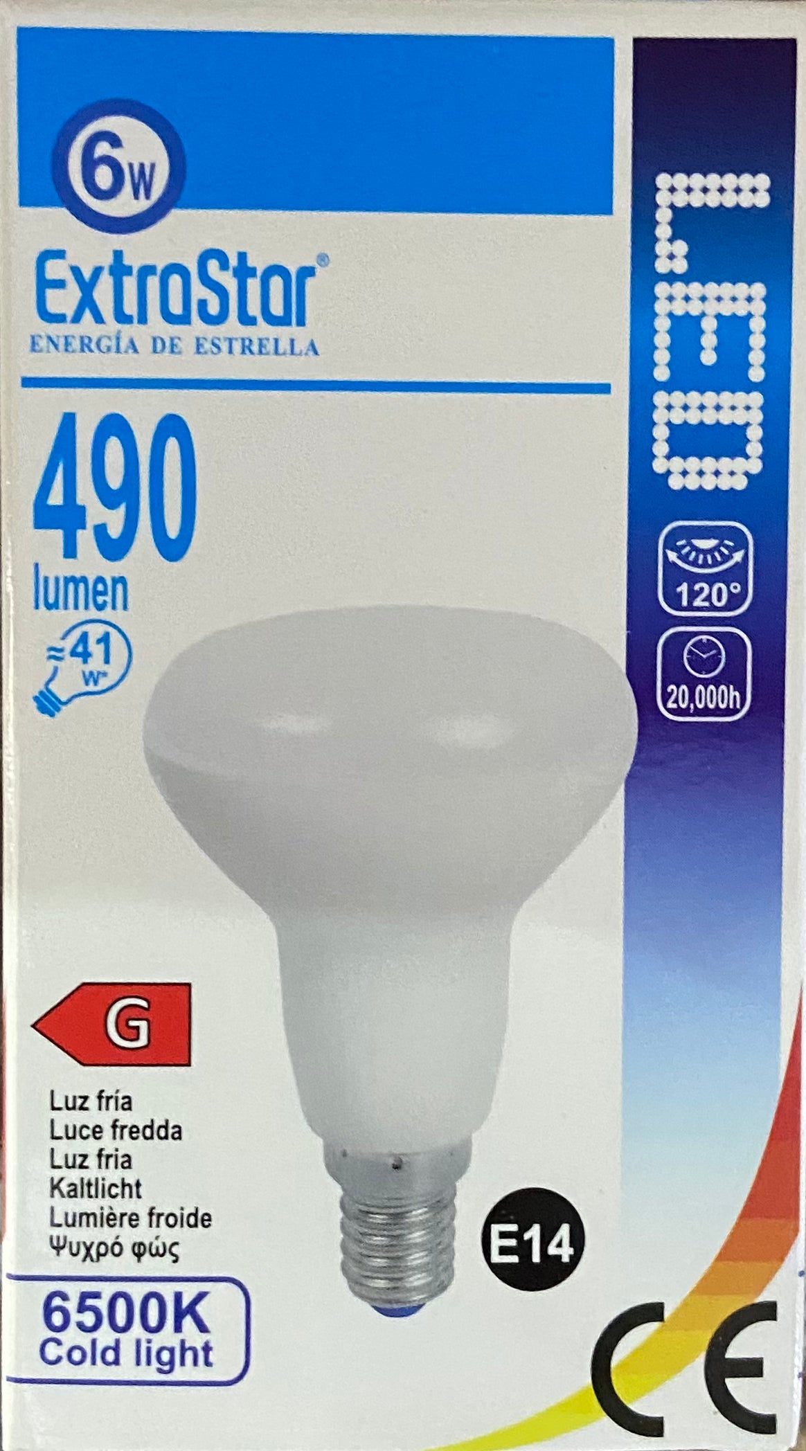 EXTRA STAR LED E14 6w COLD LIGHT