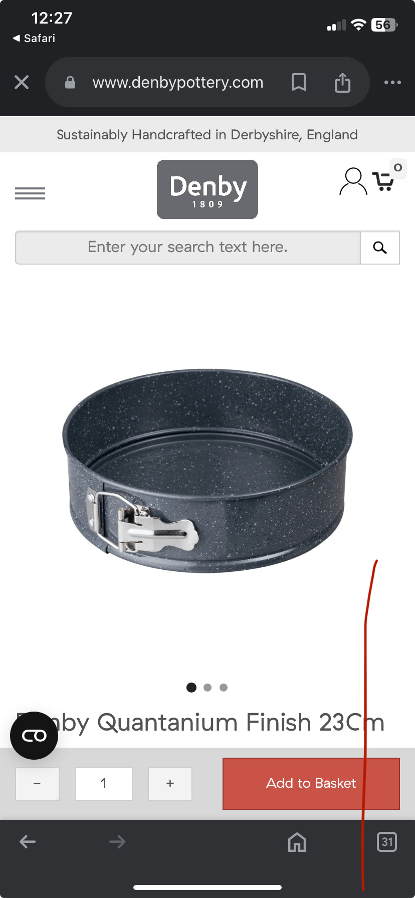 WHITFORD 20cm SPRINGFORM CAKE TIN
