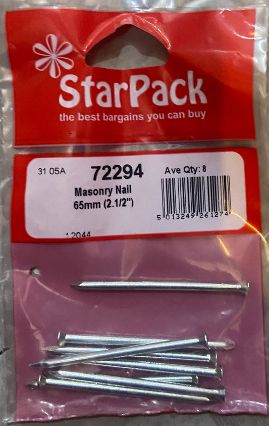 STARPACK MASONRY NAIL 65MM