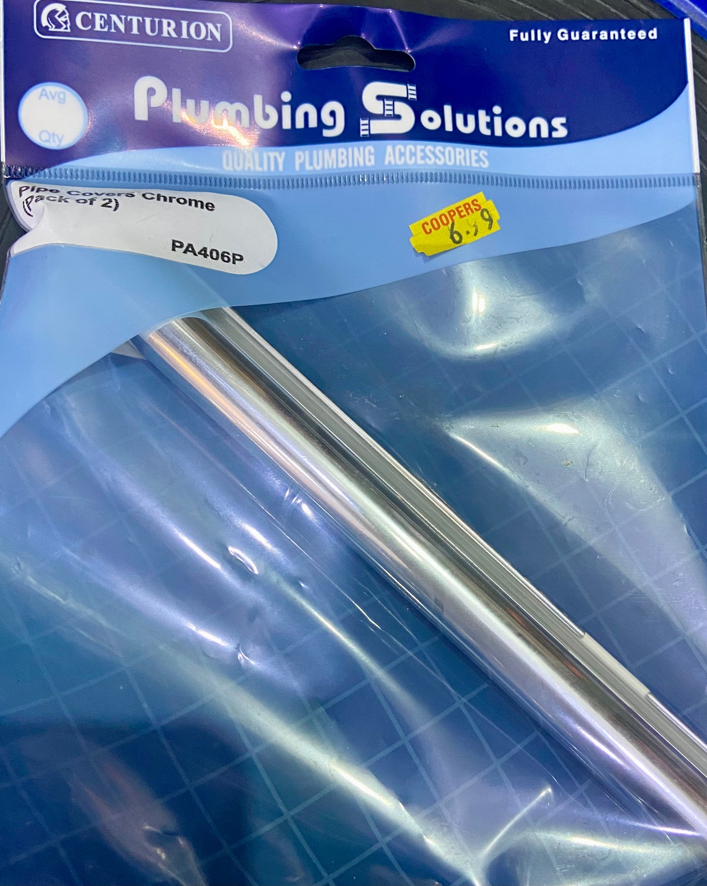 CENTURION PLUMBING SOLUTIONS CACHES-TUBES CHROME (lot de 2)