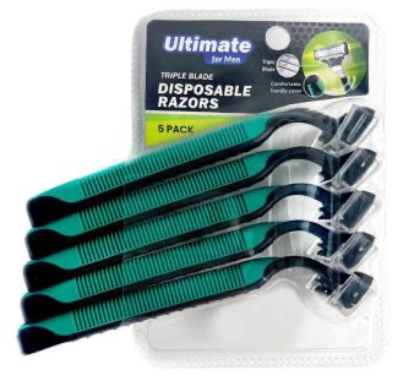 RASOIRS JETABLES ULTIMATE TRIPLE LAME POUR HOMMES, paquet de 5
