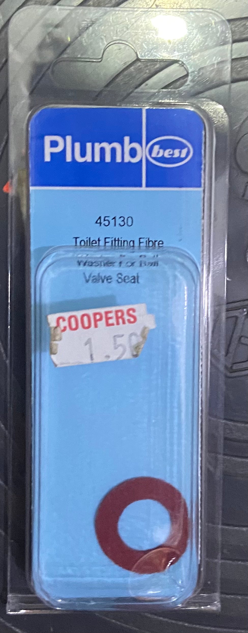 PLUMB TOILET FITTING FIBRE WASHER FOR BALL VALVE SEAT