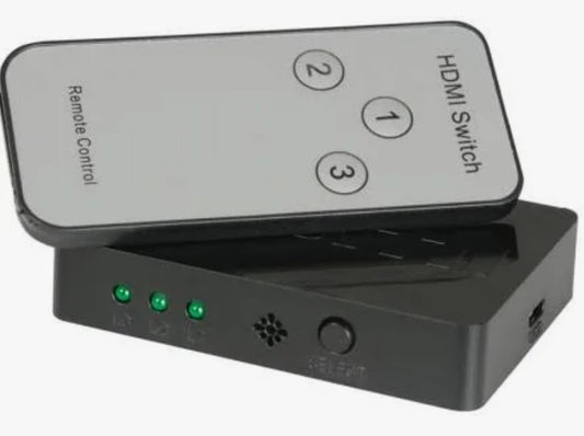 COMMUTATEUR MINI HDMI HDP31M 3x1 AVEC TÉLÉCOMMANDE