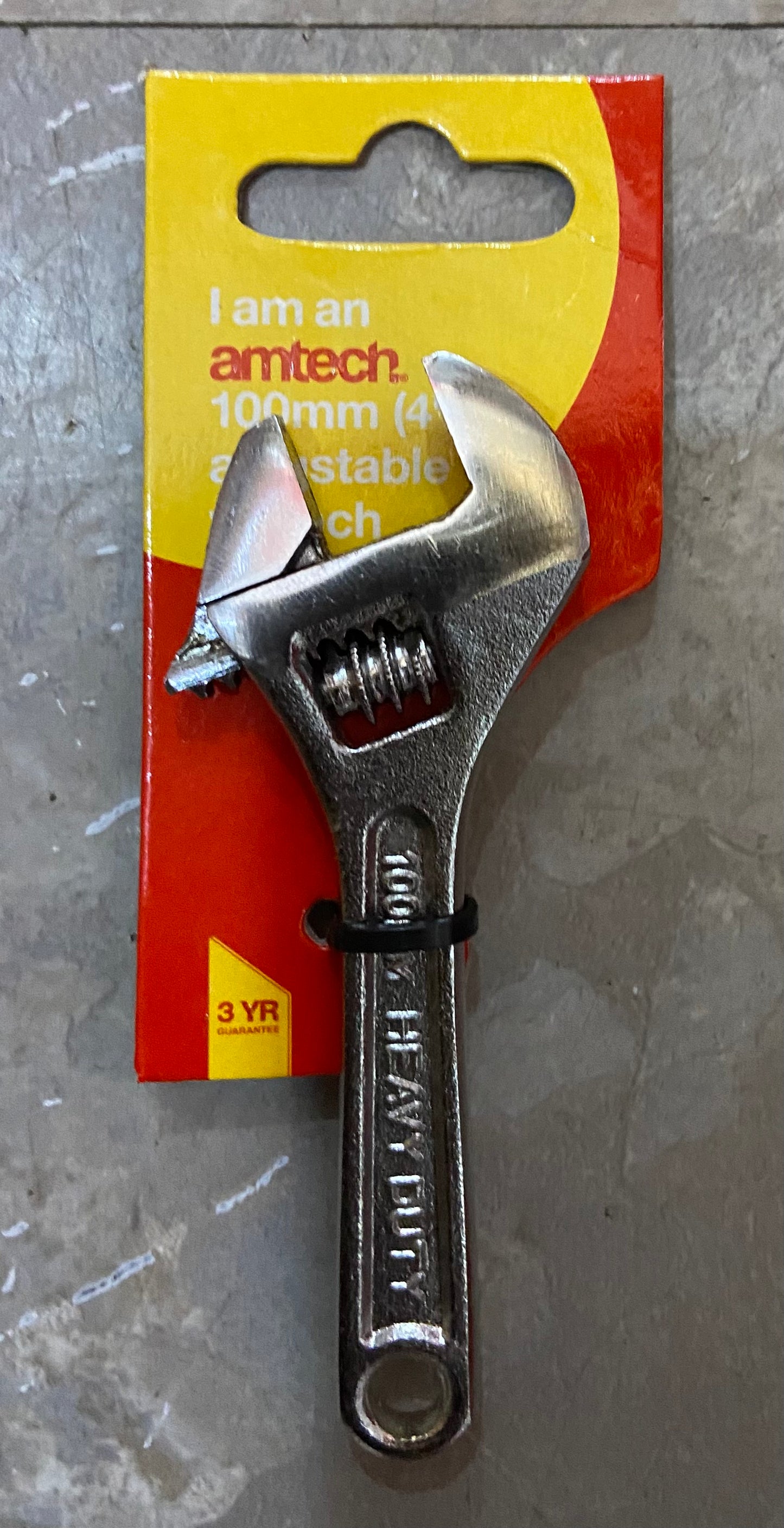 AMTECH 100mm (4”) ADJUSTABLE WRENCH