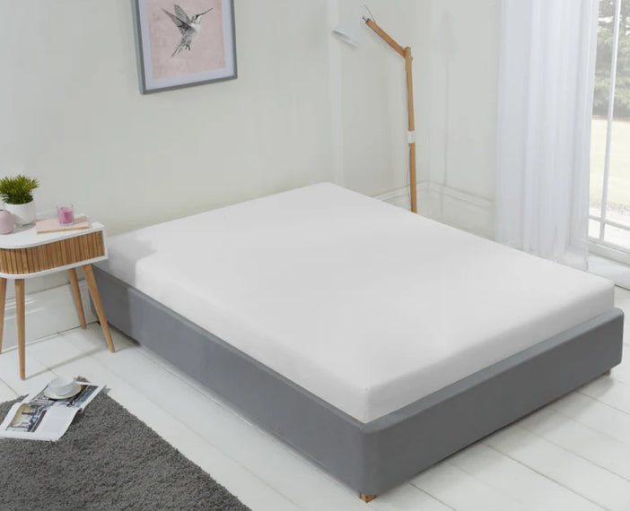 LYLA FITTED SHEET SINGLE WHITE 91x191cm