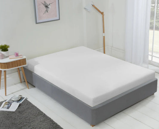 LYLA FITTED SHEET SINGLE WHITE 91x191cm
