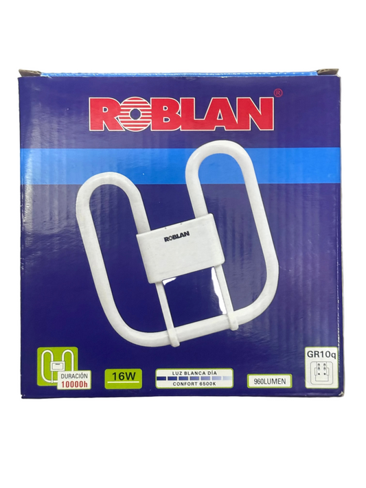 ROBLAN Lampe fluorescente compacte 16W 2D GR10q 4 broches
