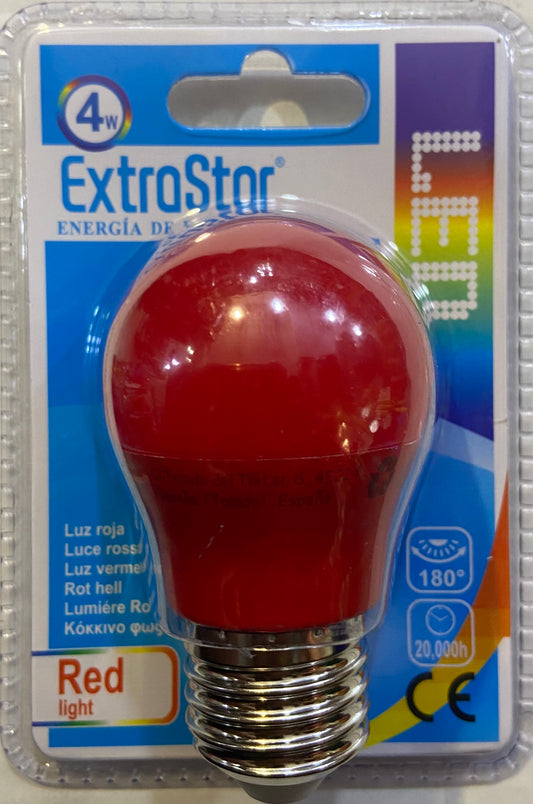 AMPOULE LED EXTRA STAR 4W LUMIÈRE ROUGE E27
