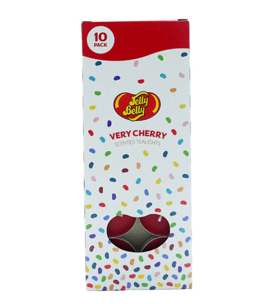 Jelly Belly Very Cherry Tealight Candles, 10 Pack