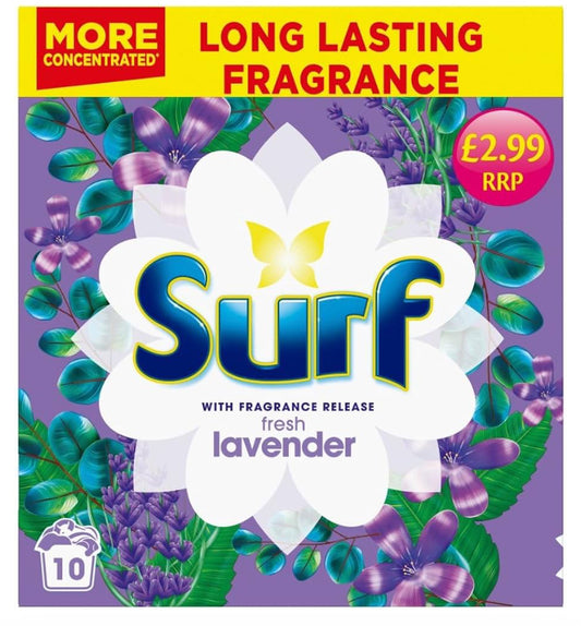 LESSIVE EN POUDRE SURF LAVANDE FRAÎCHE 500g