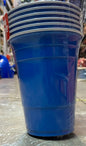 BLUE PLASTIC PARTY CUPS 6pack